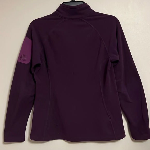 Eddie Bauer Fitted Dark Purple Wine Vampire Gothic Active Athleisure Fleece S - Picture 2 of 9